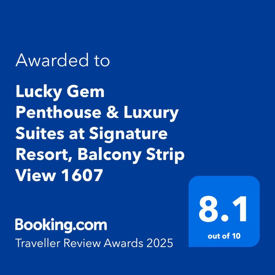 Lucky Gem Penthouse & Luxury Suites At Signature Resort, Balcony Strip View 1607 Las Vegas Exterior foto